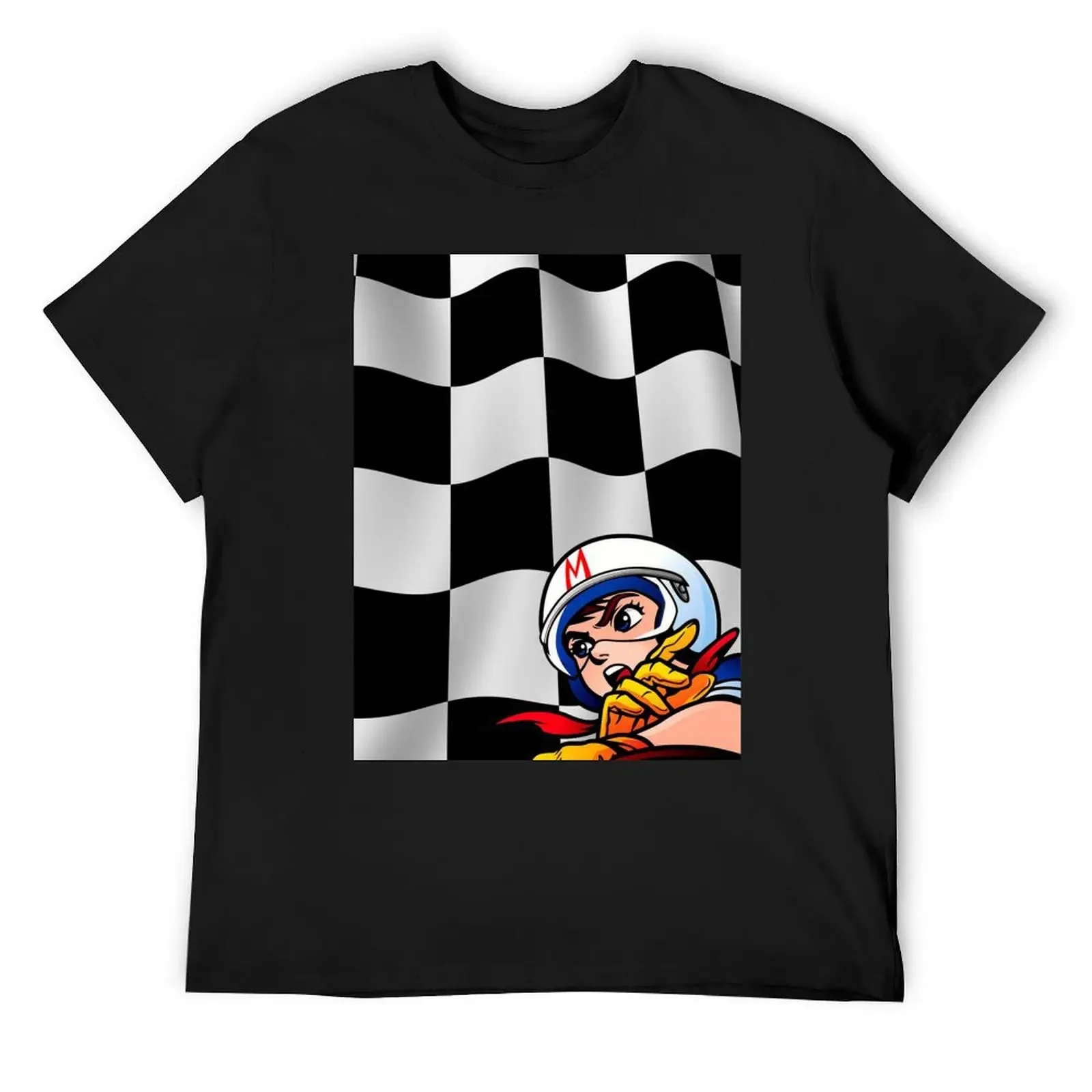 

Speed Racer Checkered Flag! T-Shirt blacks oversized t shirt anime Men's t shirts