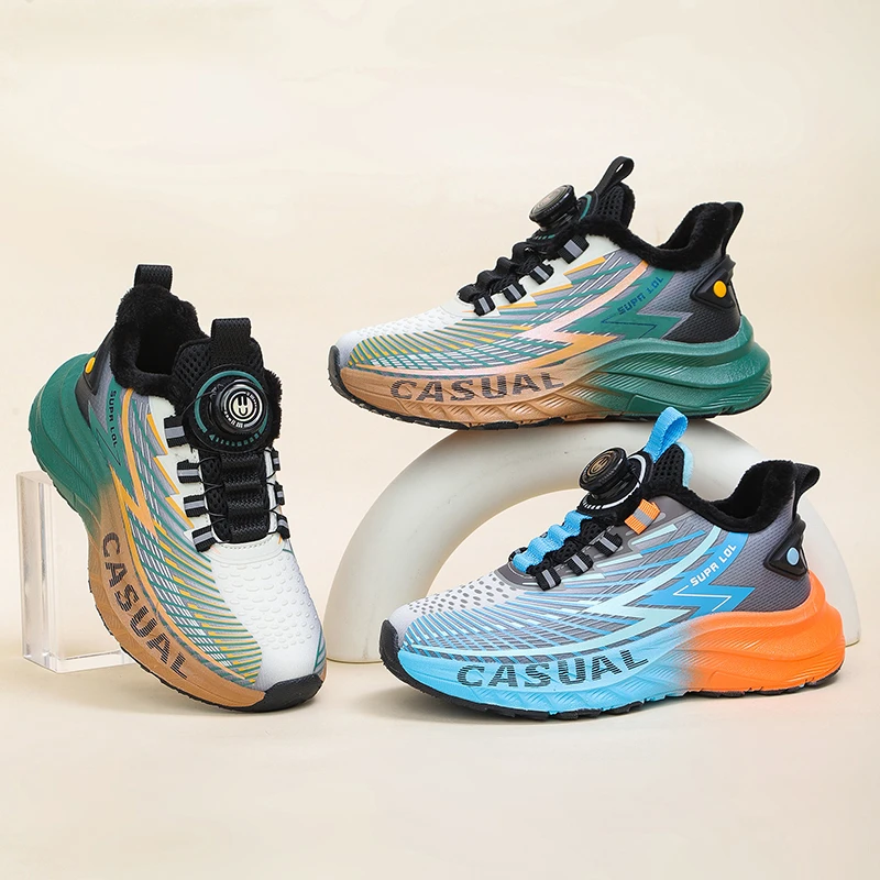 

2025 New Children Sports Shoes Cushioning Light Fashion Walking Shoes Comfort Wear-Resistant Soft Sole Autumn New Outdoor Shoes