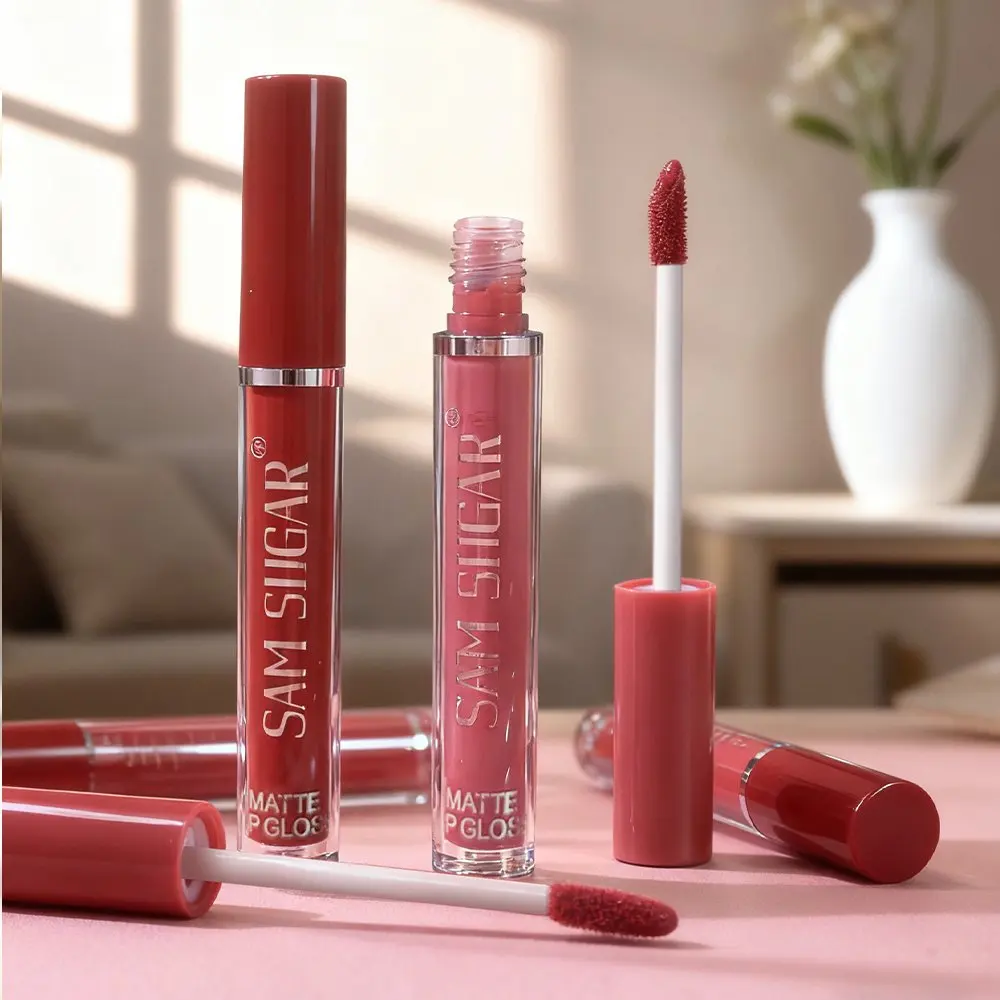 Flüssiger Lippenstift, heiße sexy Farben, Lippenfarbe, wasserdicht, langlebig, matt, Lipgloss, Lippen-Set, lichtecht, Lippenglasur, Lippen-Make-up-Set