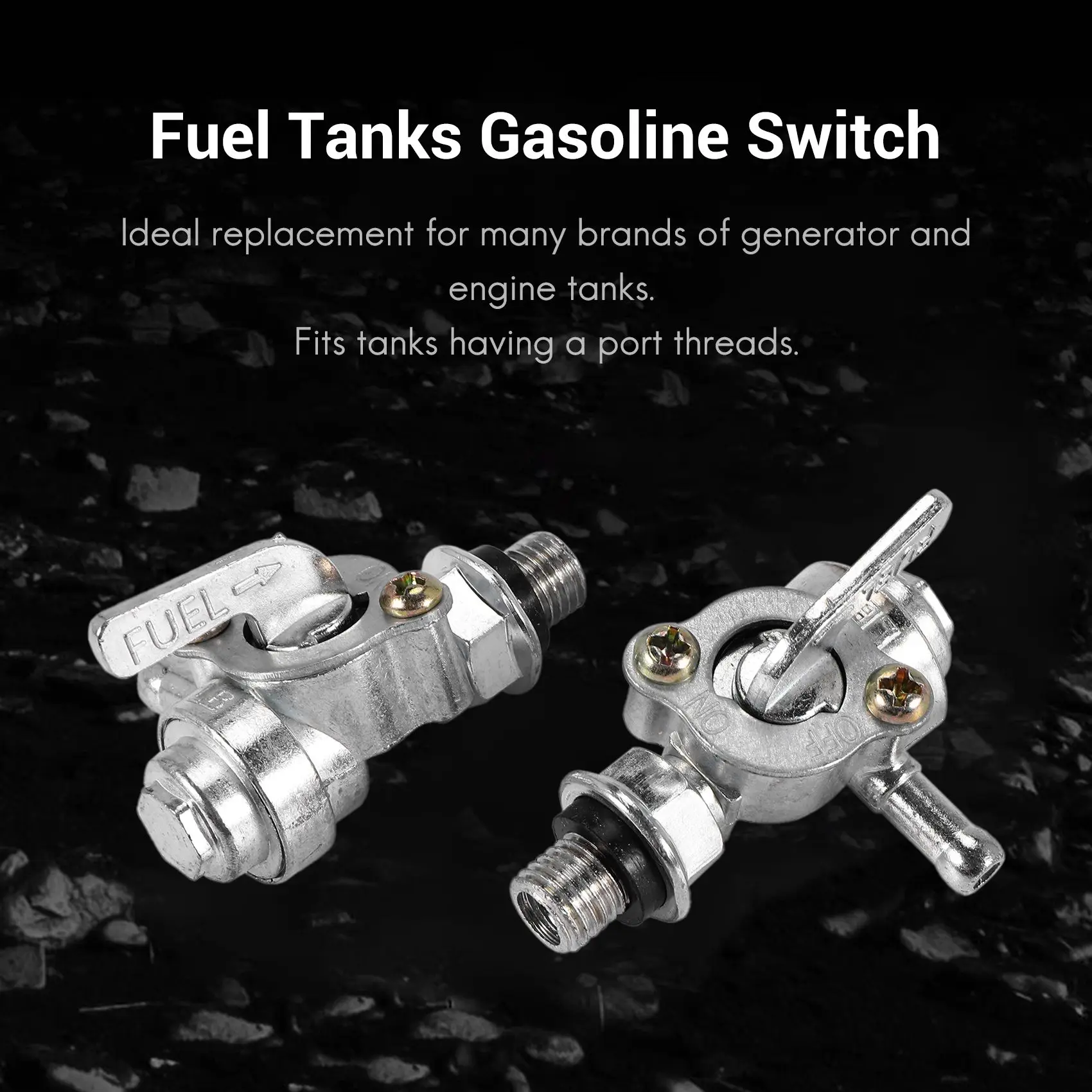 ABZV-2X Universal Gasoline Faucet Gasoline Switch for Generator Gasmotor Fuel Tanks