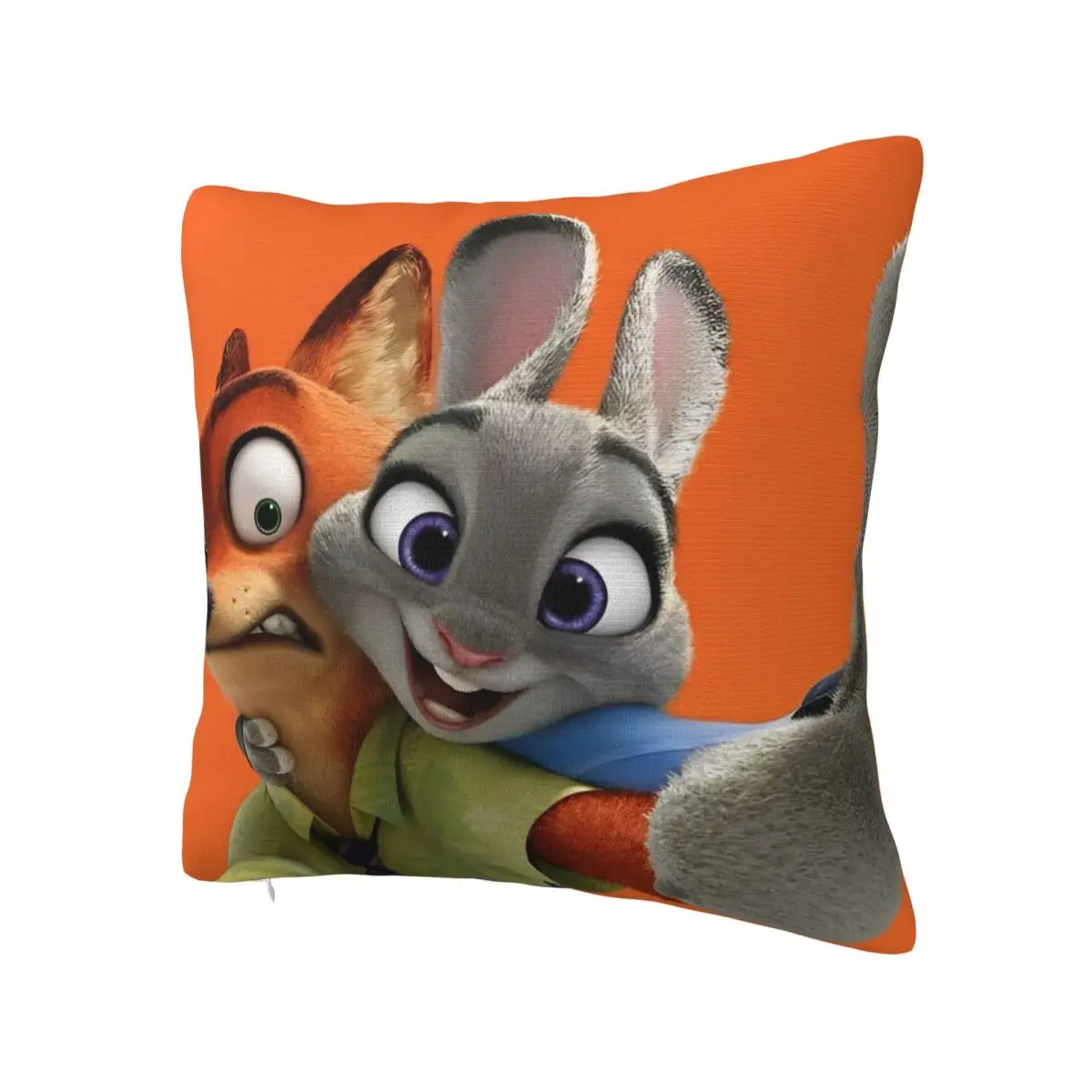 Zootopia Judy And Nick Beauty Cartoon Pillow Case Cushion Cover Square Custom Pillow Cover Pillowcases For Sofa Home Decorative