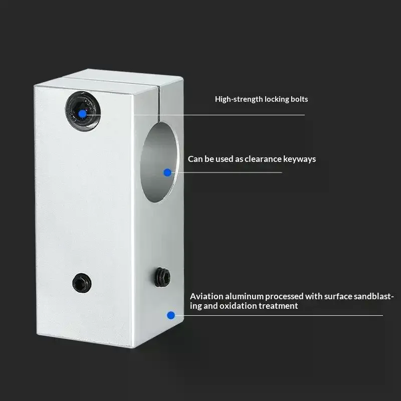 Optical Axis Cross Block T Type Fixed Column Optical Shaft Cross Connector Shaft Clamp For Fixed Diameter Fastening Axis