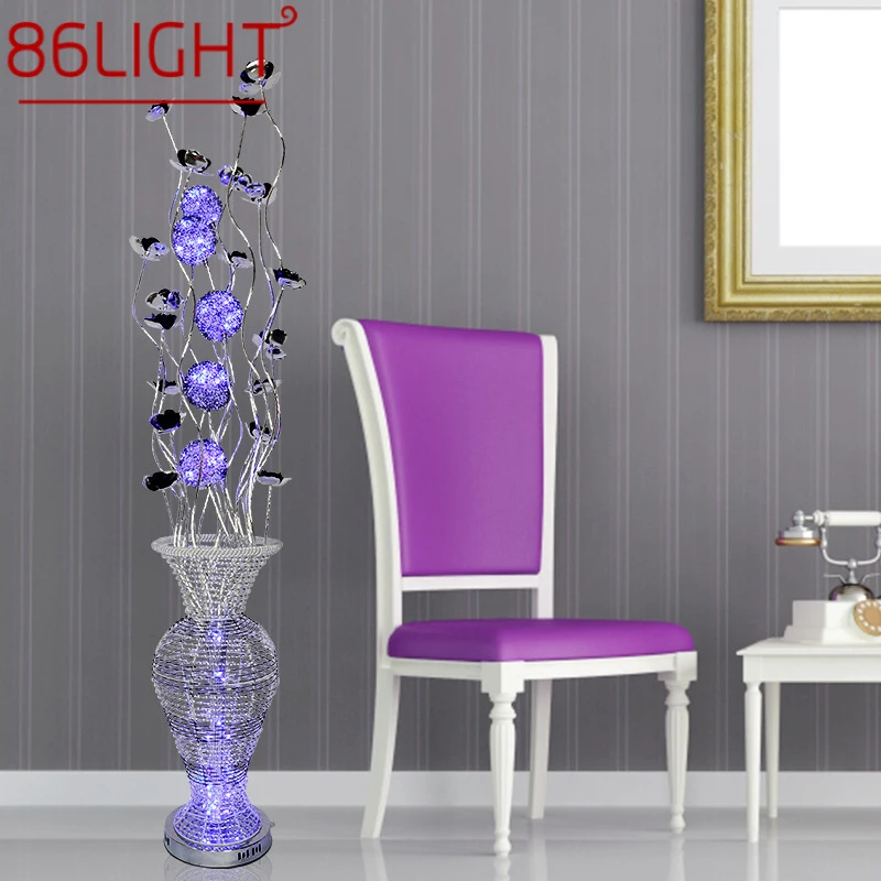 

86LIGHT Nordic Floor Lamp Fashionable Modern Iiving Room Bedroom Hotel Aluminum Wire LED Originality Decorative Standing Light