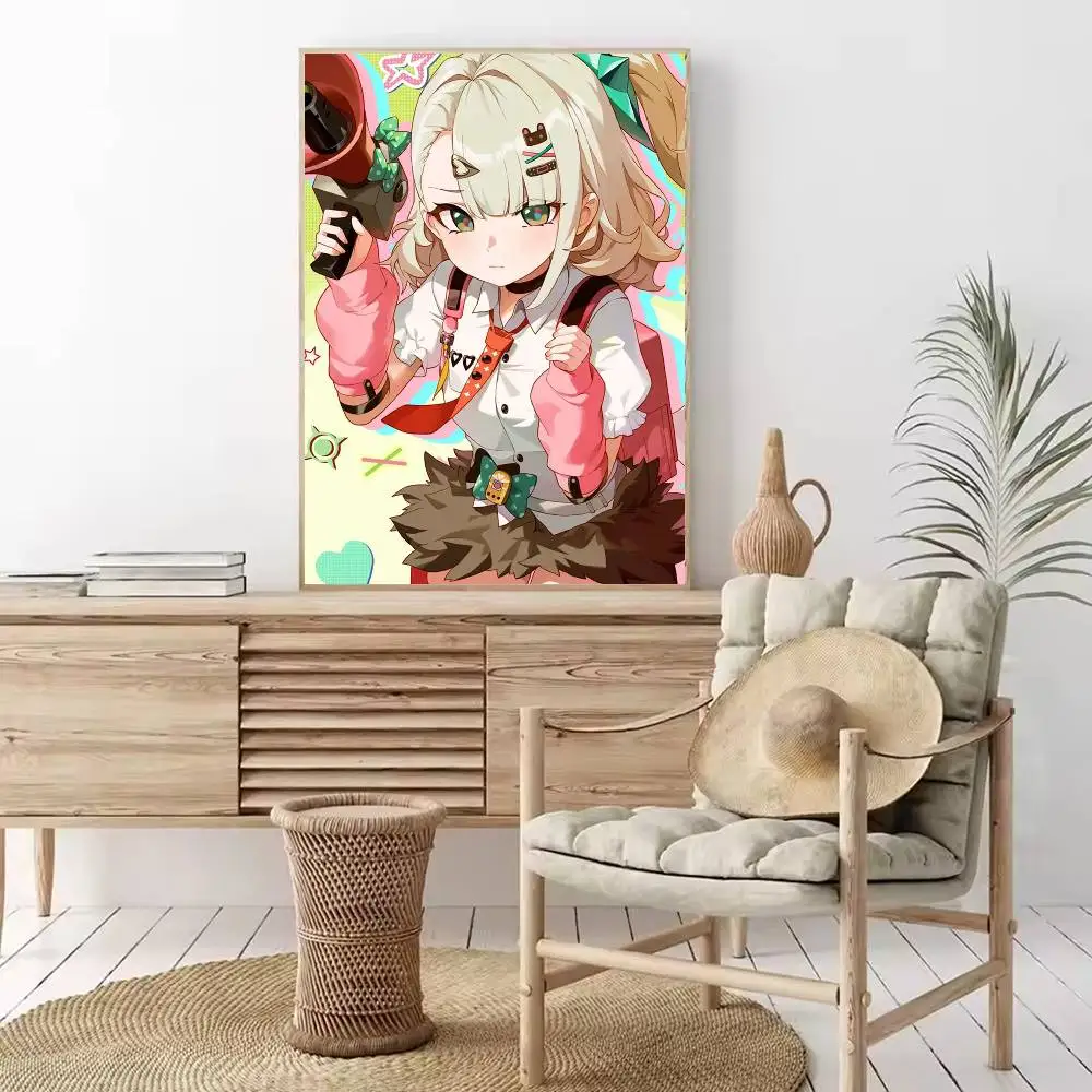 S-Sunna ZZZ Z-Zenless Z-Zone Z-Zero Poster HD Self Adhesive Waterproof Wall Art Ideal for Home Office