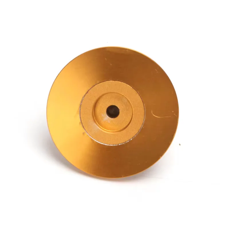 KYYSLB 60*23mm Power Amplifier Chassis Knob with Scale Seiko Aluminum Case Knob Golden Volume Potentiometer Knob House DIY