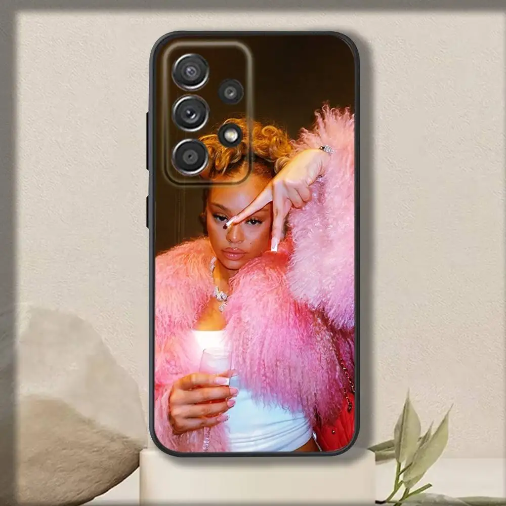 Singer L-Lattos Phone Case For Samsung S 25,24,23,22,30,21,10,9,Ultra,Plus,Lite,FE,4,5 G Soft Black Case