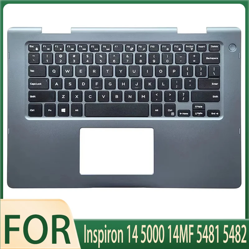 New for Inspiron 14 5000 14MF 5481 5482 0XHYYJ 041KVJ Laptop Top Case Palmrest Upper Case with Keyboard NO Backlight US BR