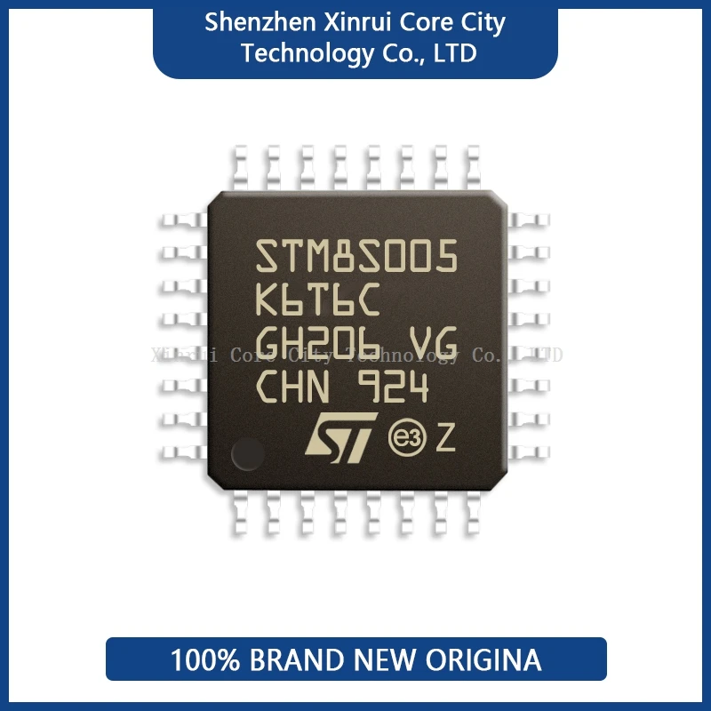 100% IC STM8S005K6T6C STM8S005 STM8S  MCU  Original assembled real productProgrammable Microcontroller Module Chips