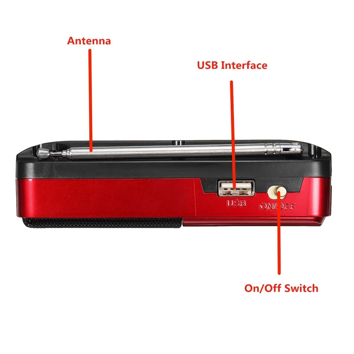 Portable Mini Radio Rechargeable Handheld FM USB TF MP3 Player Wireless Speakers Compact Audio Device image 5