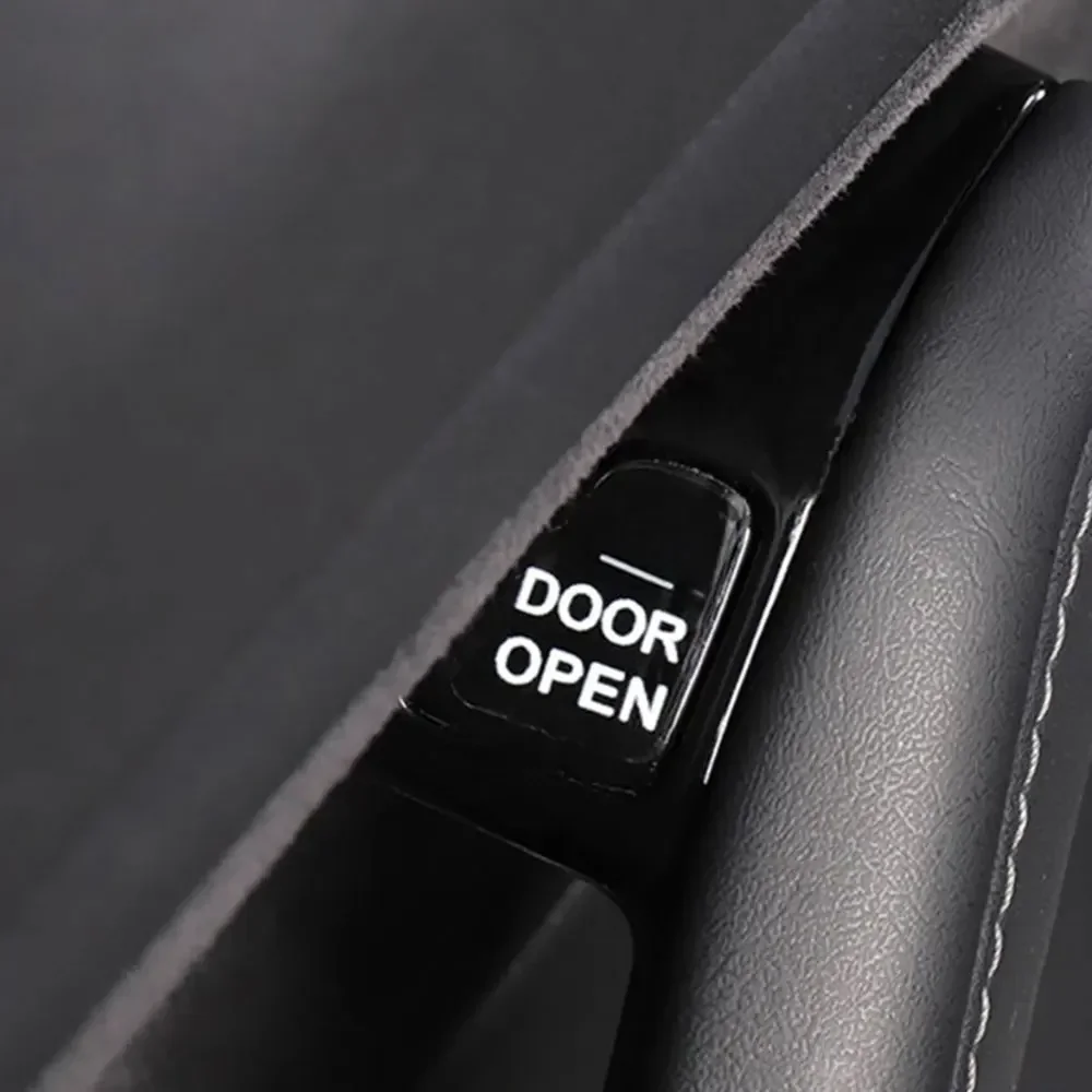 8pcs Auto Armrest Window Lift Button Switch Luminous Stickers Car Open Door Button Reminder Decor Sticker for Tesla Model 3 Y