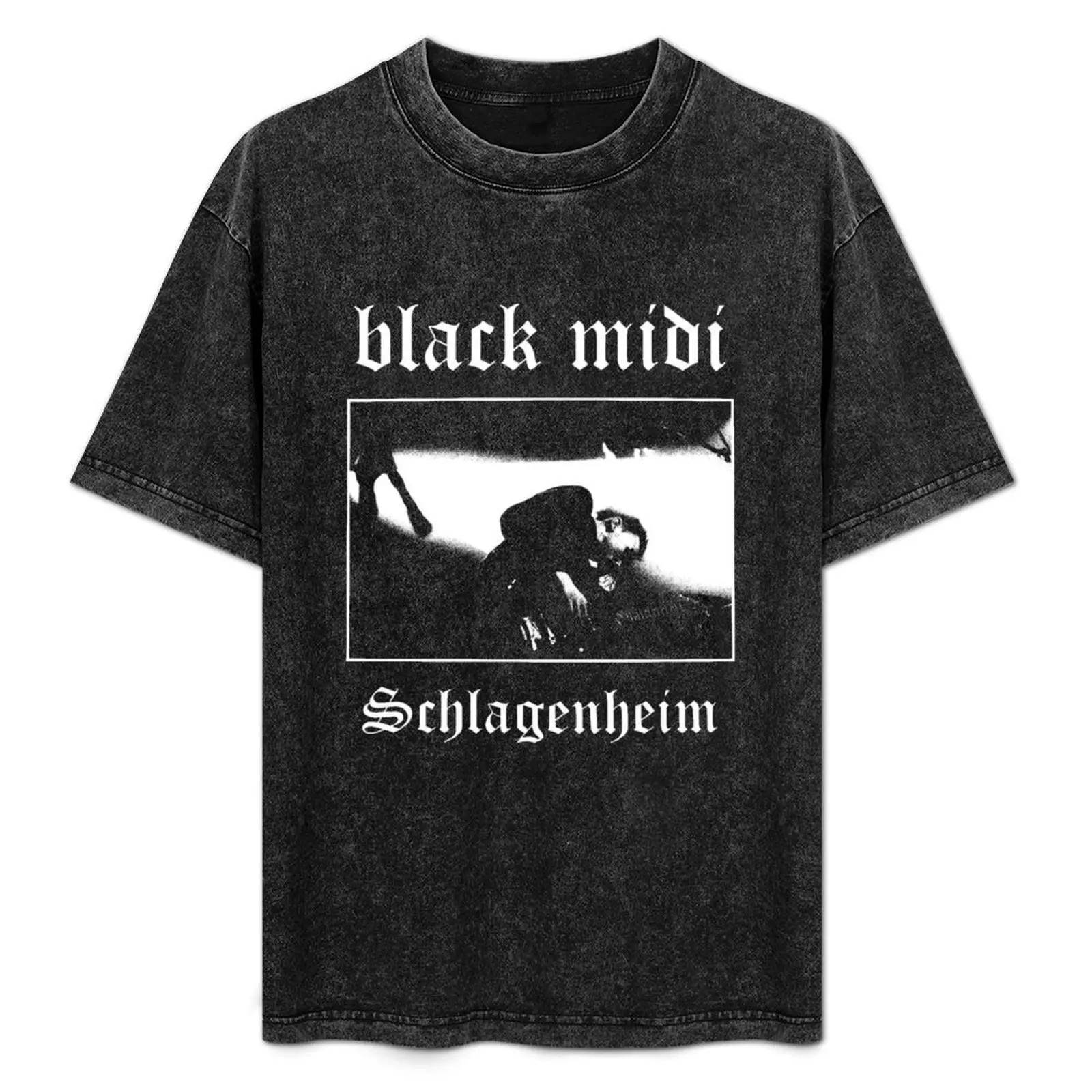 Black Midi Schlagenheim Metal T-Shirt customizeds graphic tee shirt vintage clothes men workout shirt