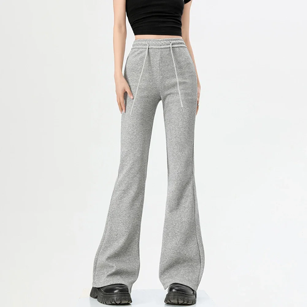 

Comfortable Daily Wear Flared Trousers Casual Style Casual Wear High Waist Trousers All Seasons Use Basic Style
