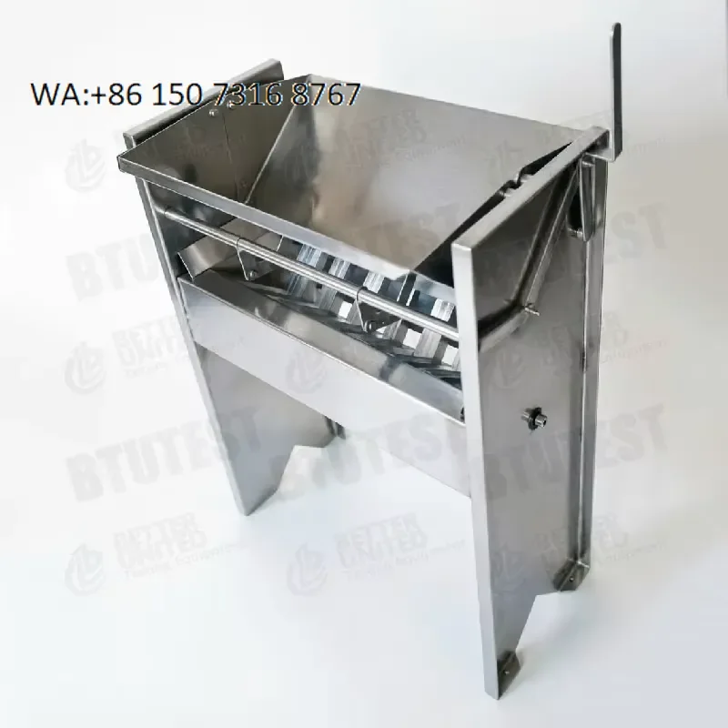 Large Capacity Sample Splitter for Soil & Aggregate Reduction | ASTM C702 & EN 9221 Compliant | Cadmium Coated Rust
