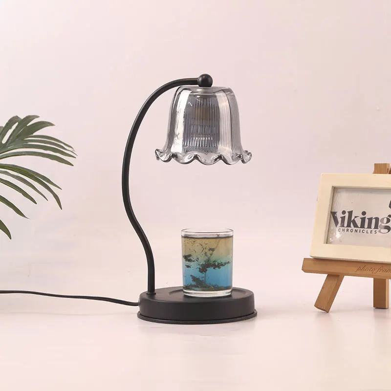 Romantic Bedroom Lily Shaped Flower Without Fire Aromatherapy Melting Wax Lamp Household Niche Atmosphere Lamp