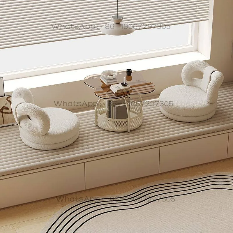 lazy-sofa-chair-milk-white-rotating-chair-living-room-small-stool-bedroom-tatami-backrest-bay-window-chair