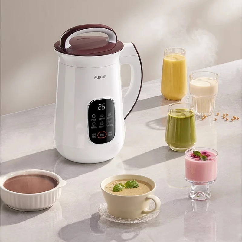 Fully Automatic Soy Milk Maker Household 3-5 People Small Wall Breaking Smart Timer No-Boil Filter-Free