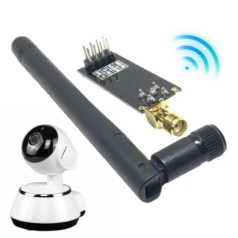 Módulo de transmisión inalámbrica para casas inteligentes, transceptor de larga distancia con antena, 1100 metros