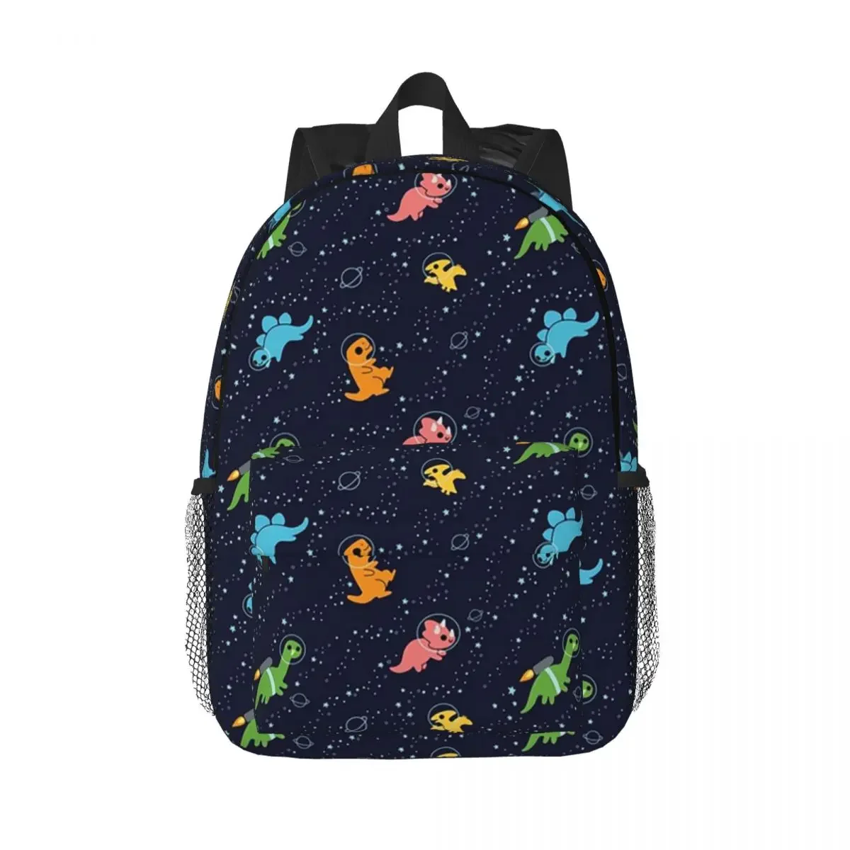 Dinosaurs In Space Pattern Backpacks Boys Girls Bookbag Fashion Children School Bags Travel Rucksack Shoulder Bag Large Capacity