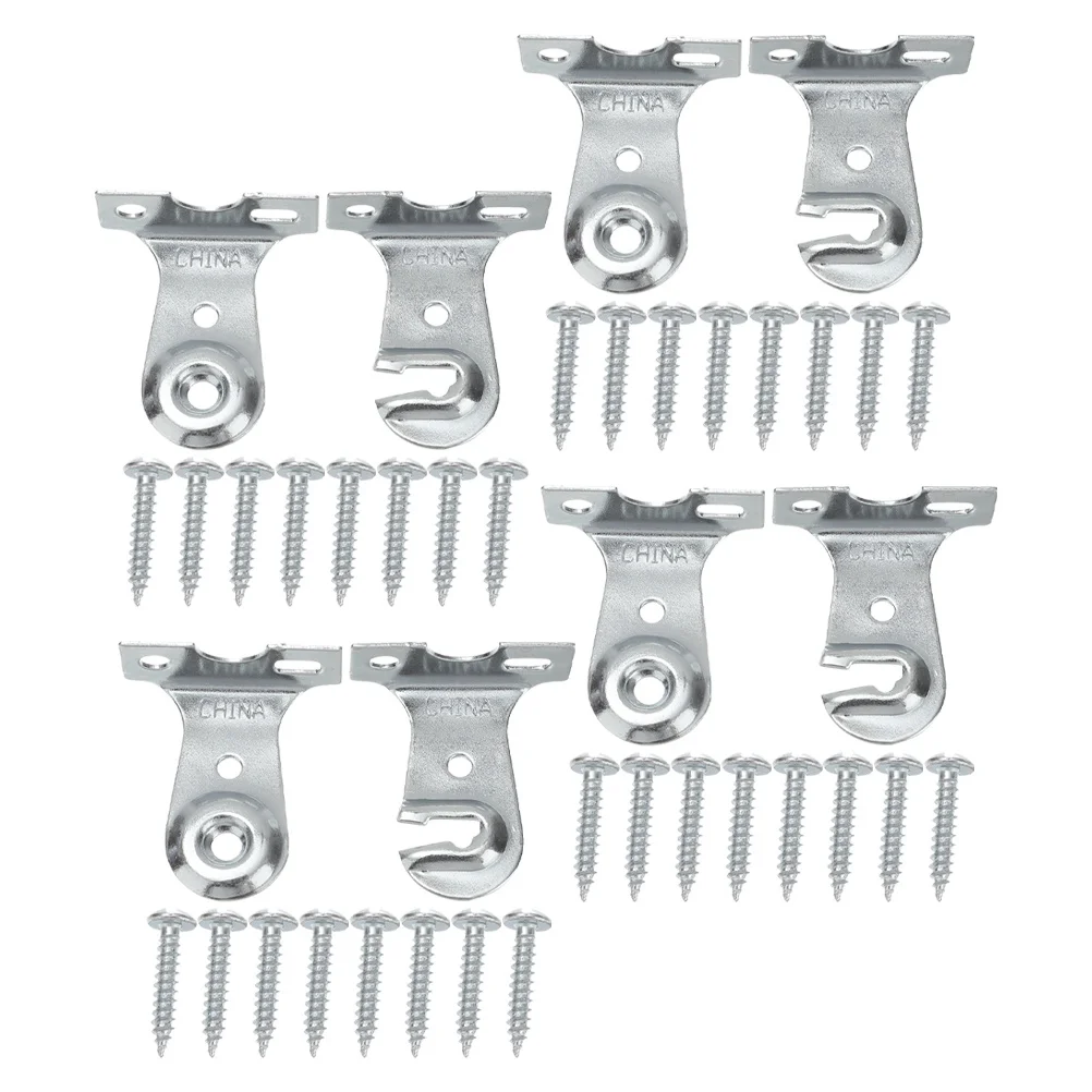 

4Sets Roller Shade Bracket Metal Roller Blind Installation Brackets Smooth Operation DIY Home Office Curtain Accessories