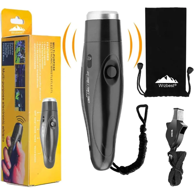 

3 Tones Electronic Whistles High Volume Referee Coach Whistle Hand Held for Coaches Referees Training Match,Teacher, Soccer Spor