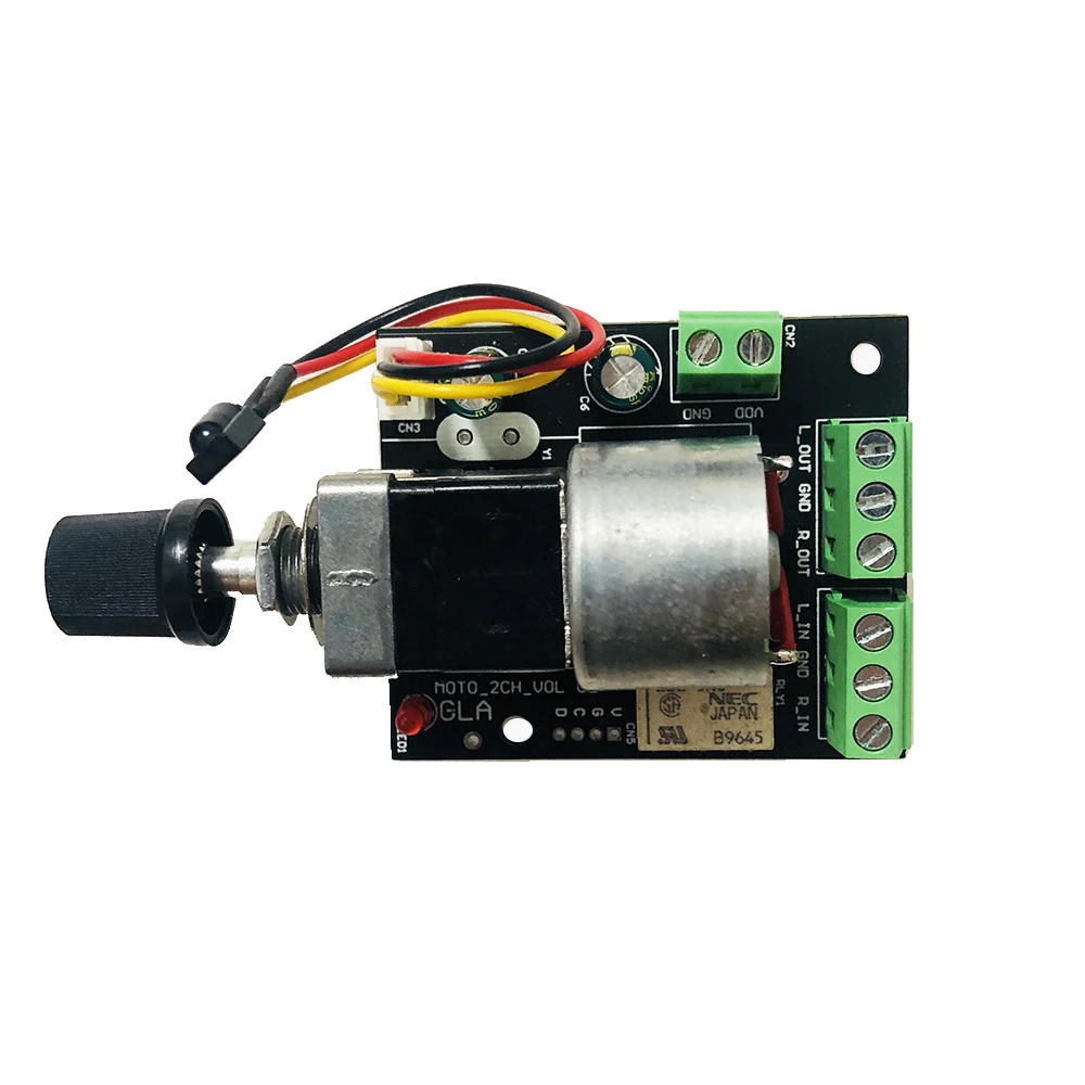 Motor Remote Control Volume Control Board Pre-amplifier Infrared Potentiometer with Mute Function For DAC Amplifier