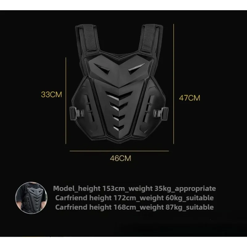 Motocross Moto Vest Back Chest Protector Motocross Body Armor Jacket Motorcycle Off-Road Dirt Bike Protective Gear 2025New view 5
