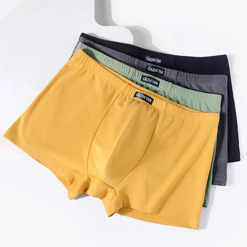 

Underwear Men's Boxer Shorts Sexy Panties Cotton Undies Man Underpants Male Breathable U Convex Pouch Shorts Large Size L-6XL