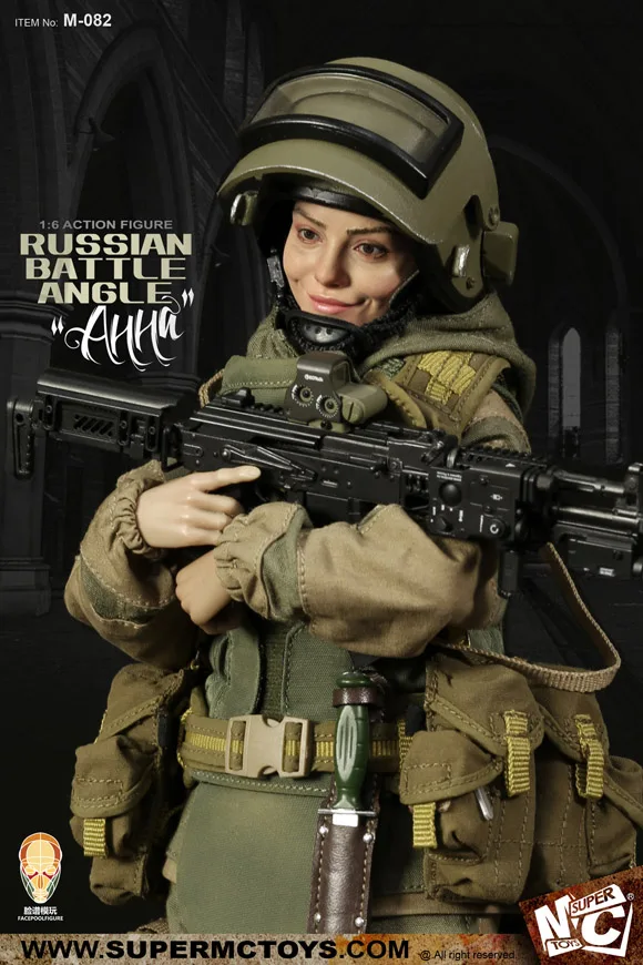 In Stock SUPERMC TOYS M-082 1/6 Scale Russian Special Forces Soldier Battle Angle Anna Full Set 12