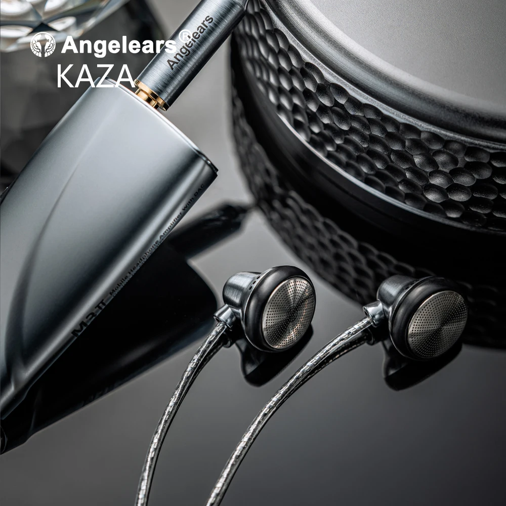 Angelears KAZA 15 มม.แบบไดนามิกหูฟังชนิดใส่ในหูแบบแบนเสียงคุณภาพสูงสวมใส่สบายหูฟังแบบมีสาย