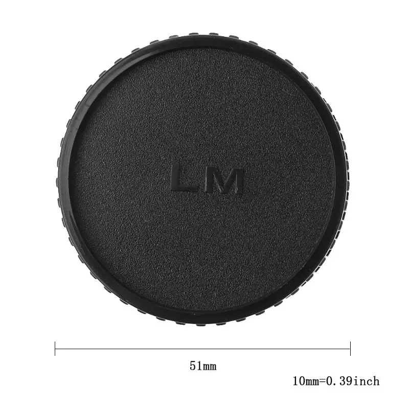 Rear Lens Body Cap Camera Cover Set Dust Screw Mount for Protection Plastic Black Replacement for Leica for M Camera