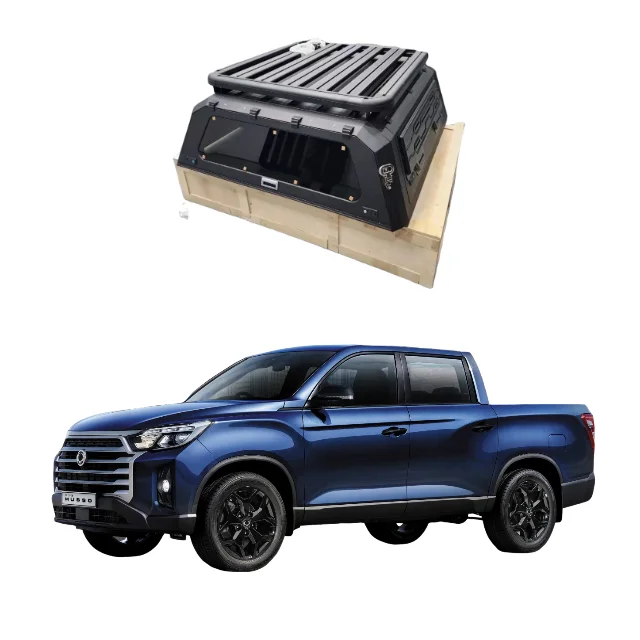 

Factory Hot Selling Tailored Sizes Aluminum Pickup Hardtop Canopy For Ssang Yong Musso KGM Topper Leakproof Truck Camper Top