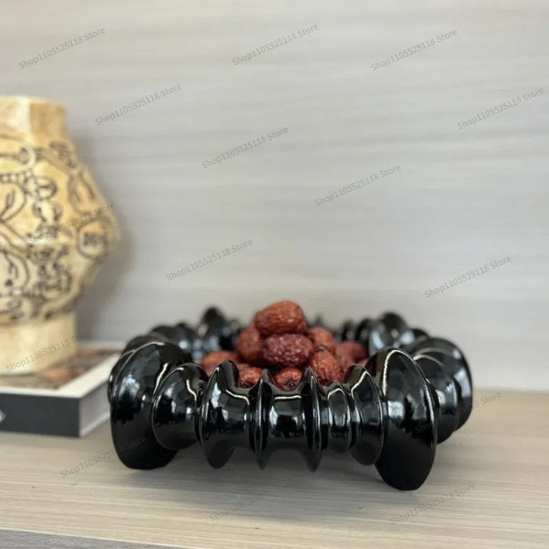 For 28 28 9cm Irregular Fruit Plate Hotel Homestay Home Furnishing Entrance Cabinet Coffee Table Desktop Decorations