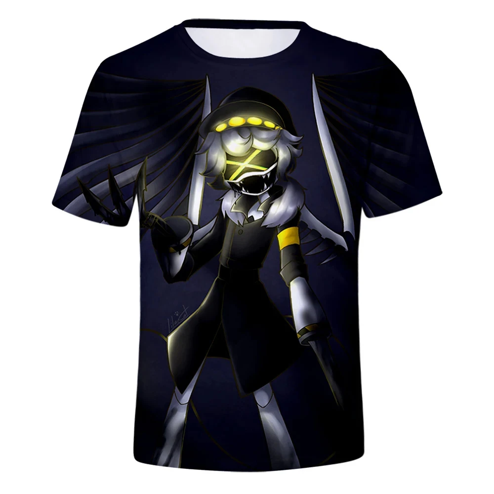 Horror Anime T-Shirts Murder Drones 3D Print Streetwear Men Women Fashion Oversized Short Sleeve T Shirt Kids Tees Tops Clothing