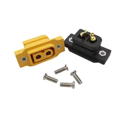 3Pcs XT60E Female Jack Connector XT60NE-F XT60 Socket Plugs Panel Mount Fixed With Screws For DIY RC Lipo Battery FPV Drone Toy