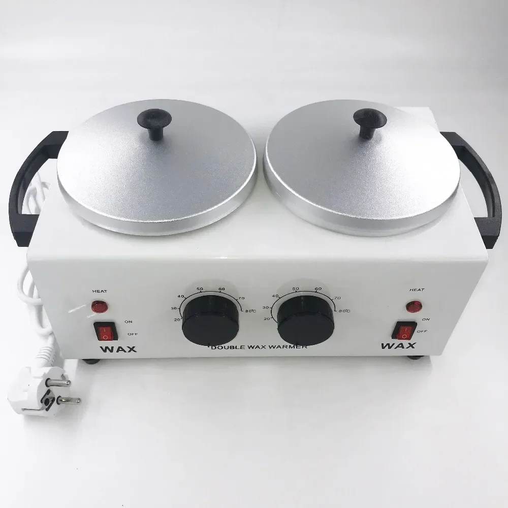 220V/ 110V Double Depilatory Wax Heater Melting Machine Paraffine Warmer SPA Epilator Hair Removal Tool