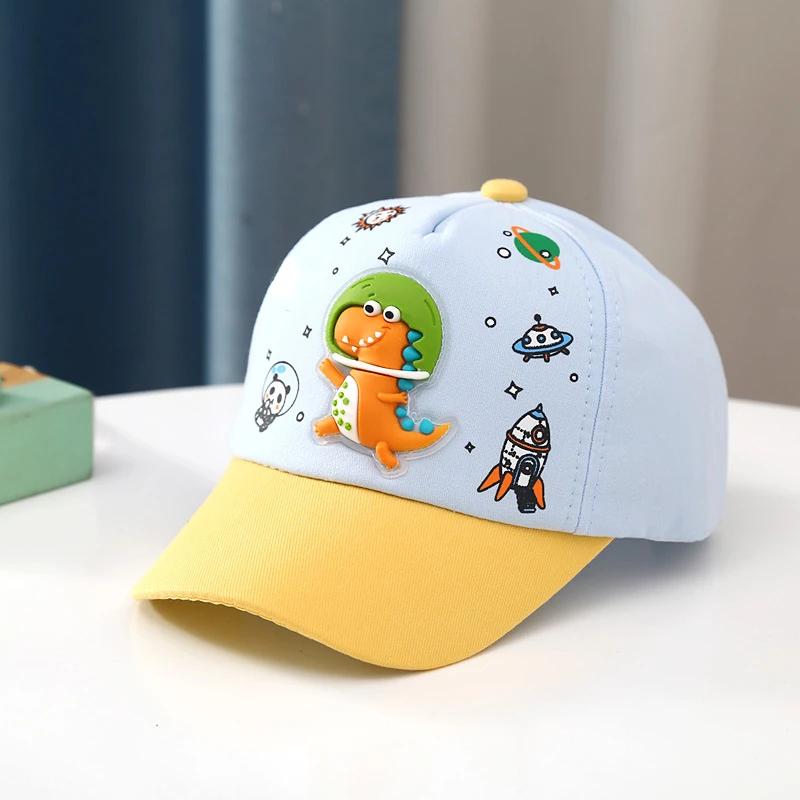 Spring Autumn Child Hat New Sharp Cute Baby Boy Sun Caps Girl Dinosaur Adjustable Child Baseball Hat Cartoon Duck Tongue Caps