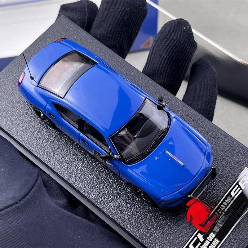 رولين 1/64 دودج تشارجر 2008 ولاية ميشيغان الشرطة سبيكة سيارة نموذج غرفة زخرفة نماذج محاكاة تحصيل سيارات الصبي هدية #3