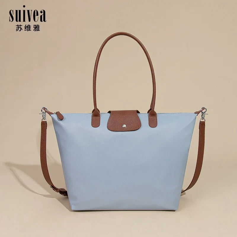 

Модная нейлоновая водостойкая большая сумка для женщин, универсальная дорожная сумка через плечо на одно плечо под мышками