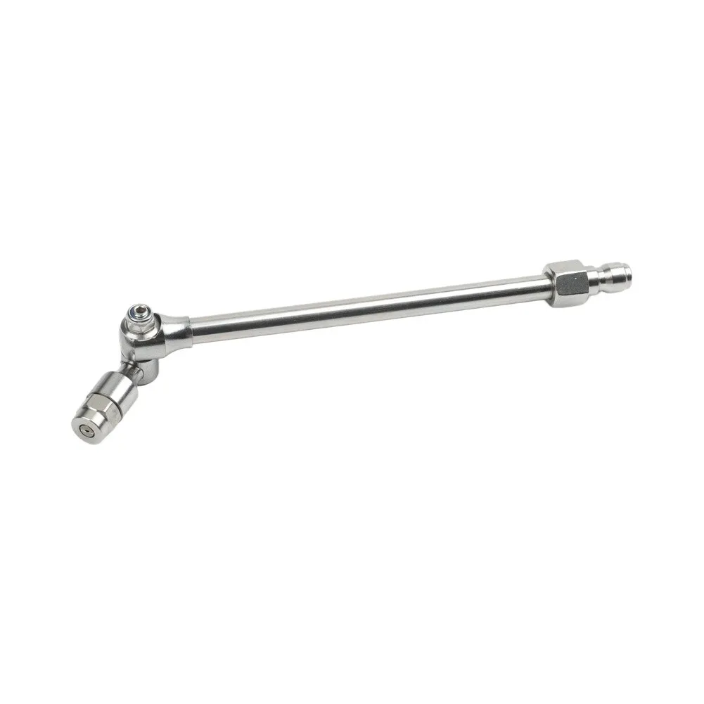 Stainless Steel AC Coil Cleaning Spray Bar Featuring 360 Degree Rotation and 1/4 Inch Quick Connect for HVAC Use
