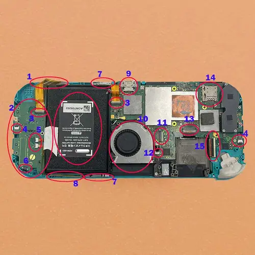 Imagen 2 del producto Placa de botón de puerto de carga tipo C, Cable flexible, ranura para tarjeta SD, toma de batería, pantalla LCD táctil, conector FPC para Switch Lite, 1 Uds.