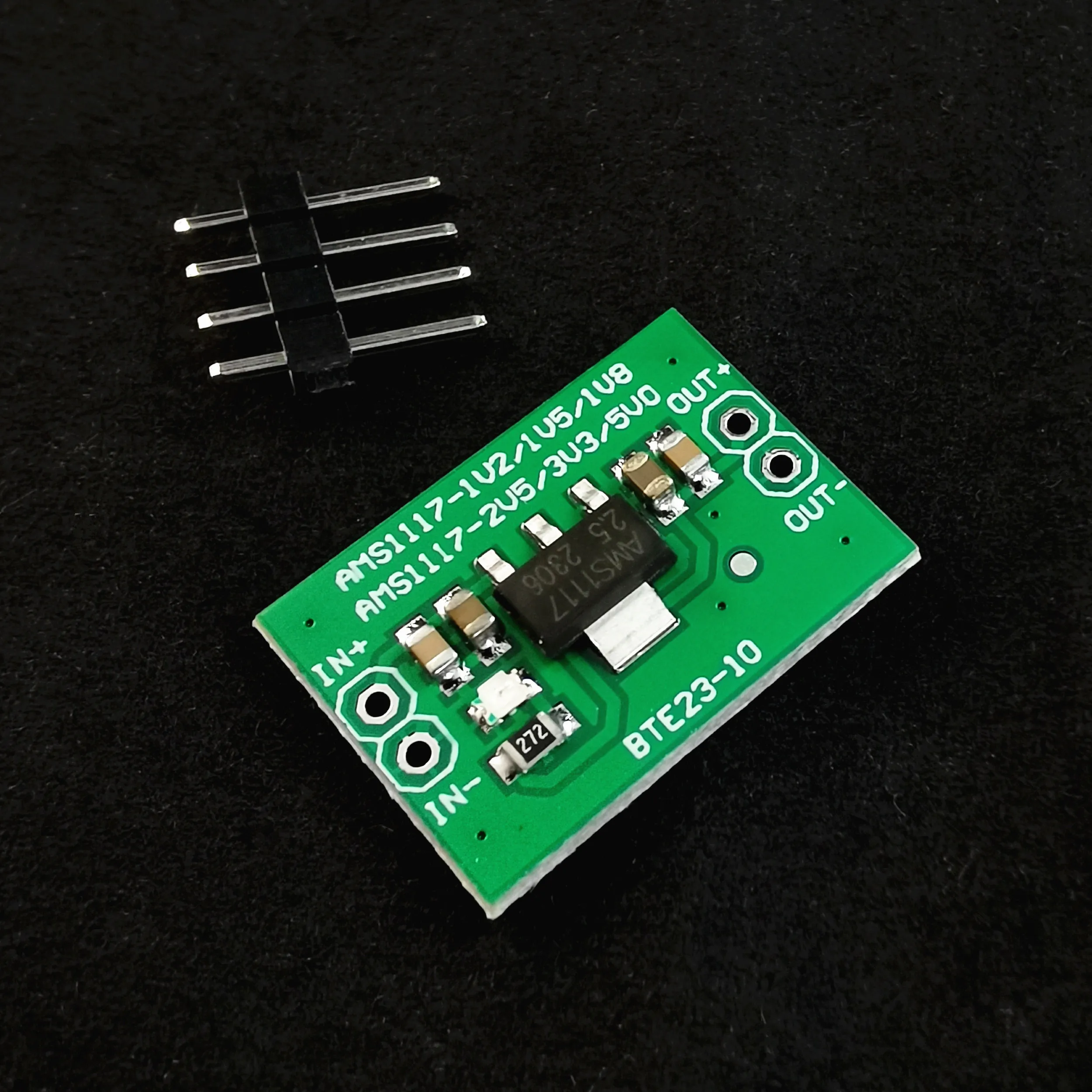 AMS1117 modul konversi tegangan linier, 1.2V 1.5V 1.8V 2.5V 3.3V DC-DC untuk percobaan DIY Arduino Breadboard