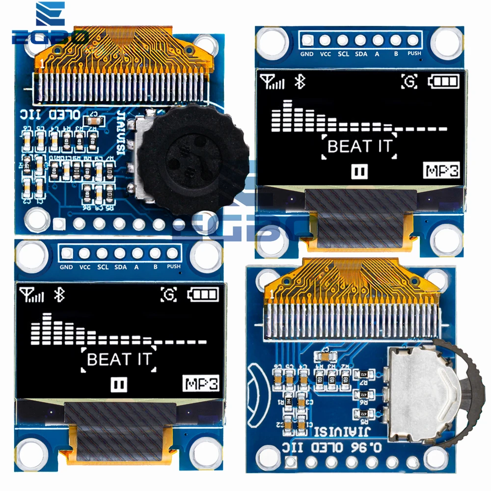 Módulo combinado SSD1315 con pantalla OLED de 0,96 pulgadas con codificador rotatorio y interruptor de dial de tres posiciones para Arduino