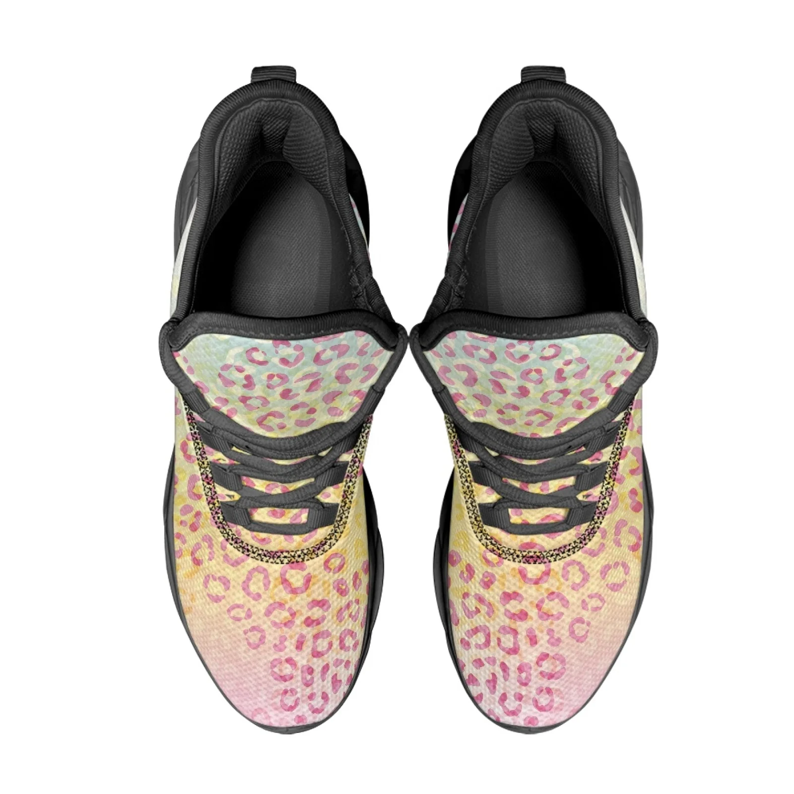 PENSTROLL Leopard Print Non Slip Mens Running Shoes Men's Running Shoes for Unisex Casual Fashion Sneakers