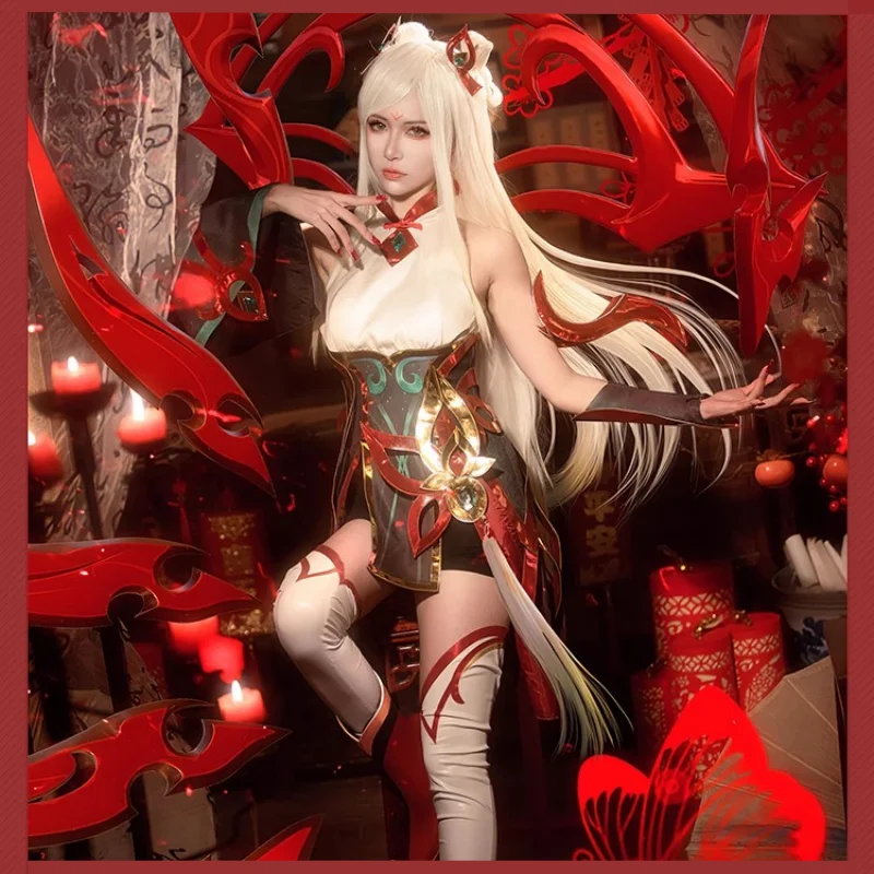 

Game LOL Mythmaker Irelia Cosplay Costume Irelia Women Sexy Dress Uniform Halloween Carnival Role Play Clothes