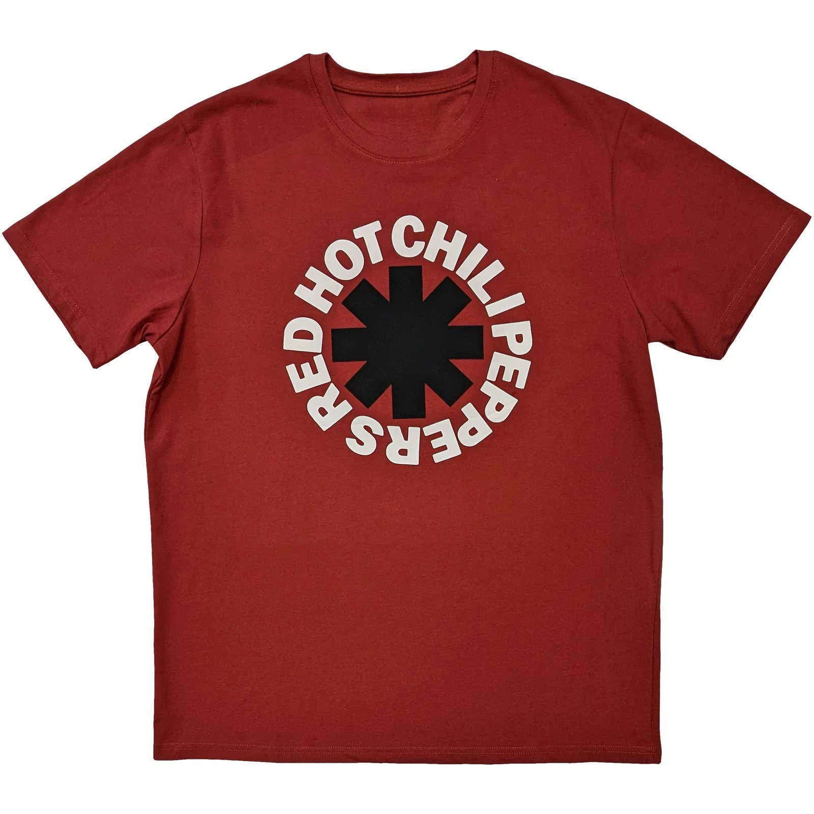 Red Classic Asterisk Red Hot Chili Peppers Band T-Shirt Cotton Graphic Tee Men Women Summer Streetwear Top