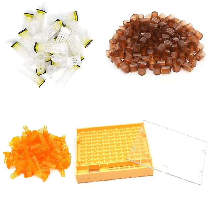 1Set Beekeeping Queen Bee Rearing Kit Bee Larvae Cultivation Bee Cell Cup Queen Bee Transfer Protection Tool Apiculture Supplies
