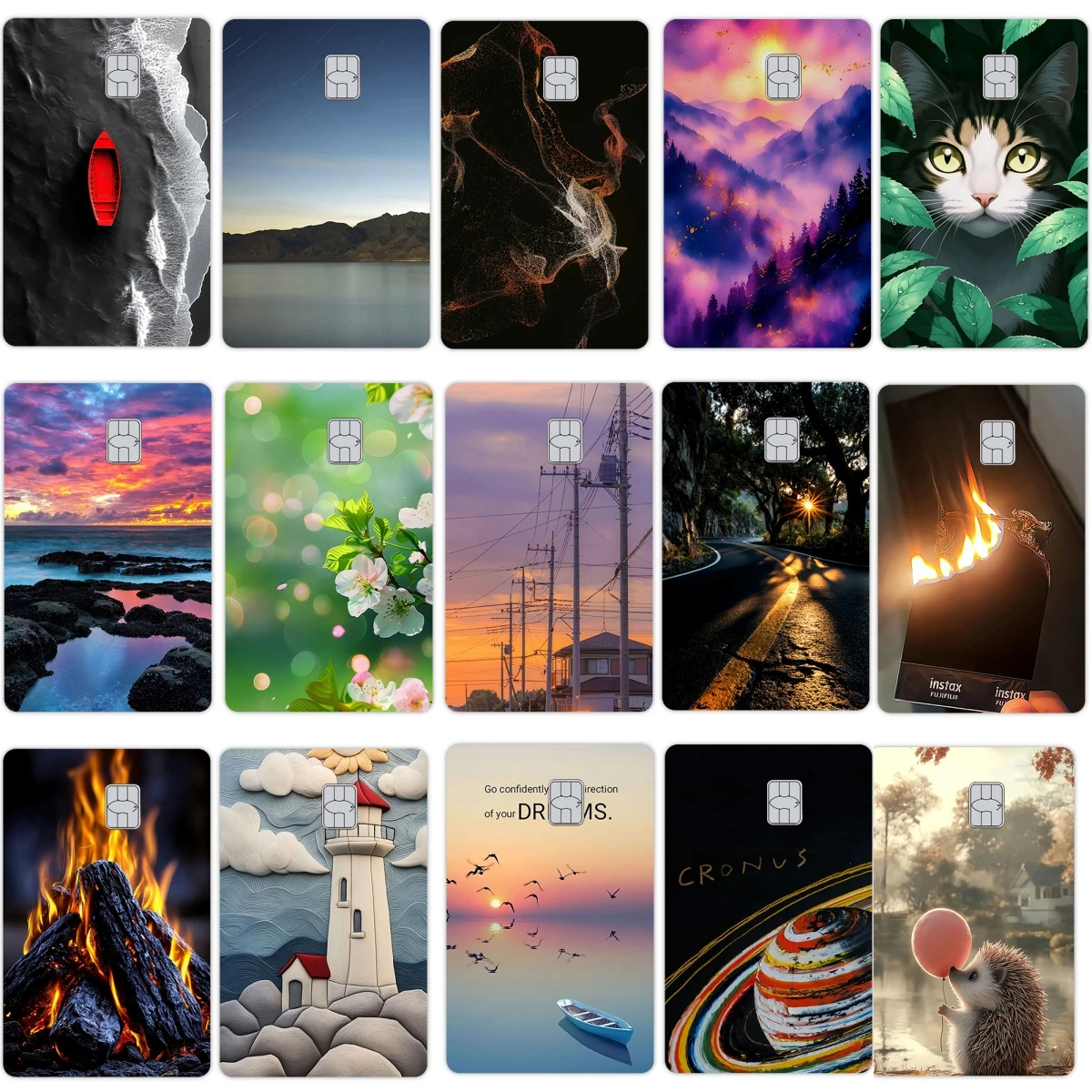 Cartoon Kat Patroon Credit Debet Bank Visa Kaart Skin Stickers Mode Street View Diy Bus Metro Kaart Film Beschermhoes Decor