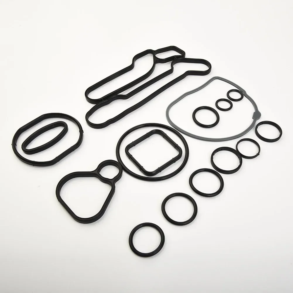 Set Of 15 Gaskets For Chevrolet Aveo Car-Engine Oil-Cooler Engine Cooling System Oil-Cooler Gasket Seals 55354071/55571687