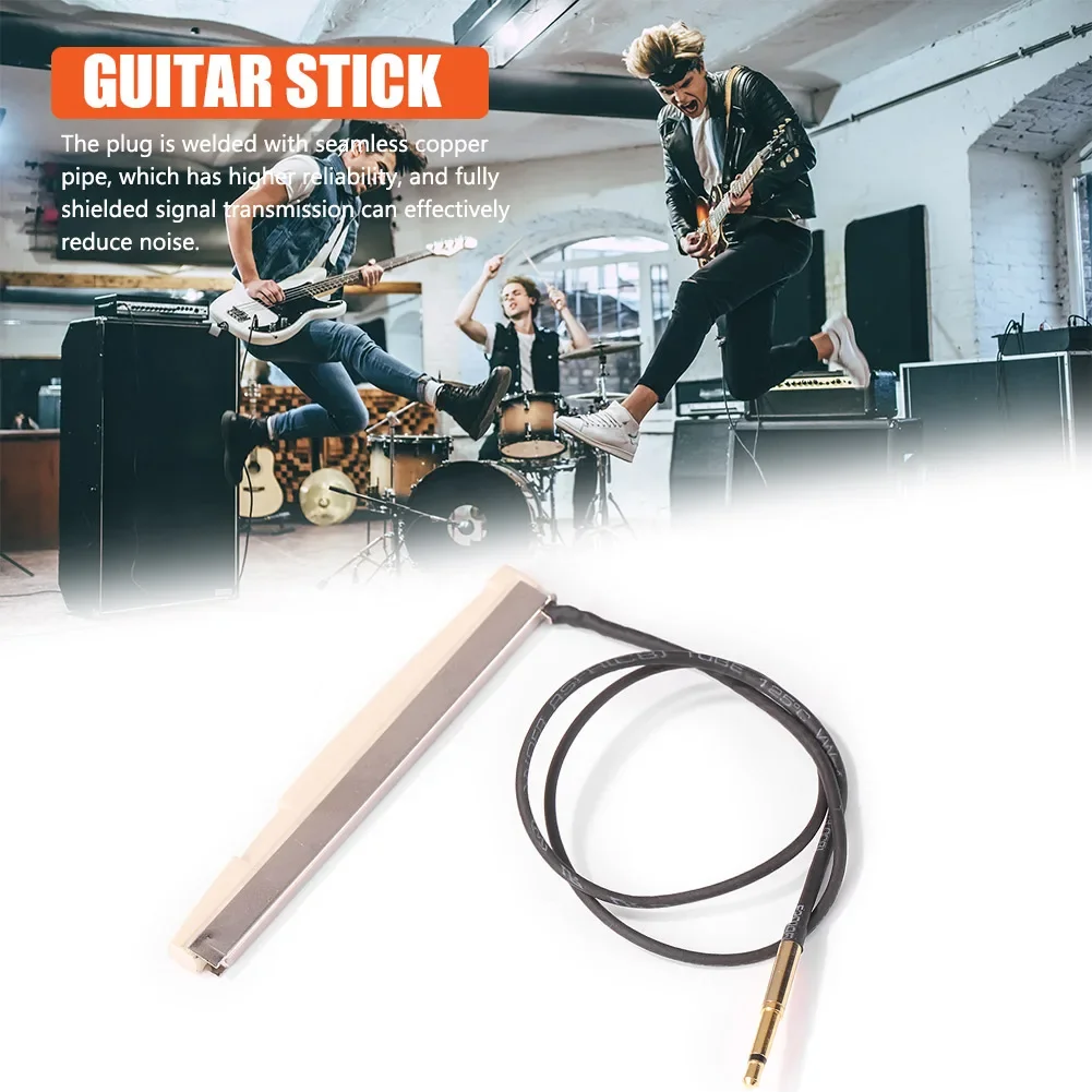 Acoustic Guitar Piezo Pickup Sticks Under Bridge Saddle Integrated Guitar Bars