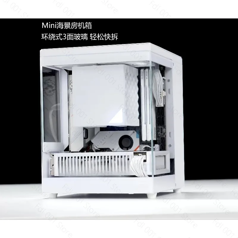 Mini ITX Chassis | Aluminum Alloy Sturdy and Durable Small Sea View Panoramic Mini Chassis